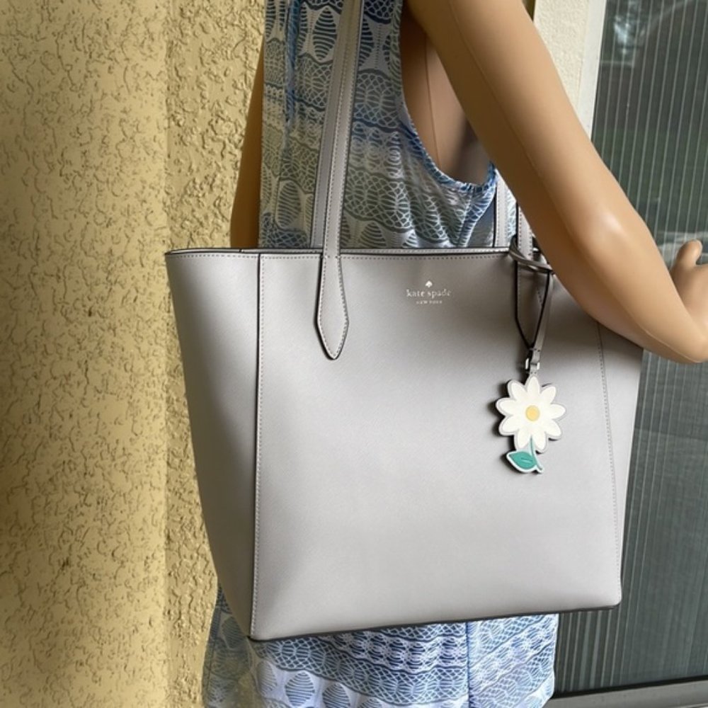 Kate Spade Dana Tote Platinum Grey - Picture 13 of 16